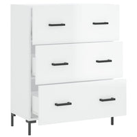 Credenza 69,5x34x90 cm in Legno Multistrato Bianco Lucido 827854