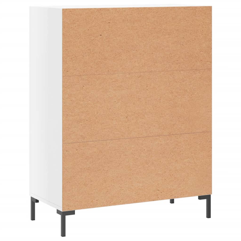 Credenza 69,5x34x90 cm in Legno Multistrato Bianco Lucido 827854