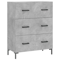 Credenza Grigio Cemento 69,5x34x90 cm in Legno Multistratocod mxl 104576