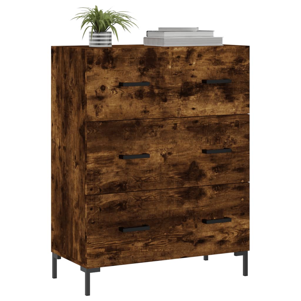 Credenza Rovere Fumo 69,5x34x90 cm in Legno Multistratocod mxl 80763