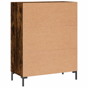 Credenza Rovere Fumo 69,5x34x90 cm in Legno Multistrato 827857