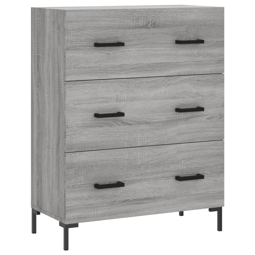 Credenza Grigio Sonoma 69,5x34x90 cm in Legno Multistratocod mxl 128752