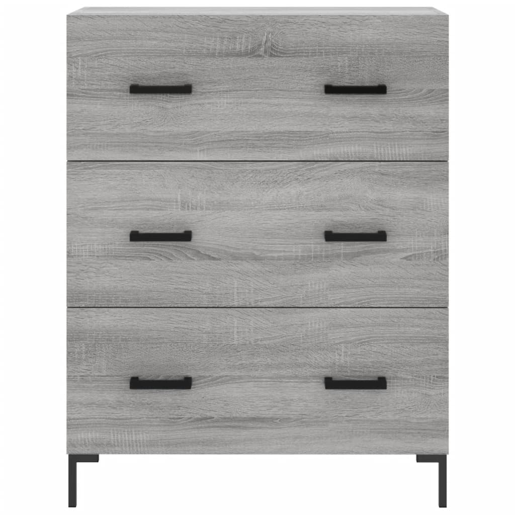 Credenza Grigio Sonoma 69,5x34x90 cm in Legno Multistrato 827858