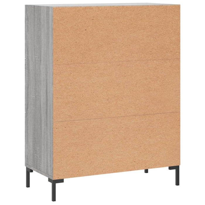 Credenza Grigio Sonoma 69,5x34x90 cm in Legno Multistrato 827858