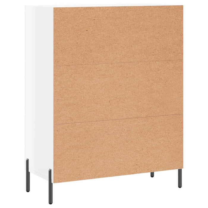 Credenza 69,5x34x90 cm in Legno Multistrato Bianco Lucido 827862