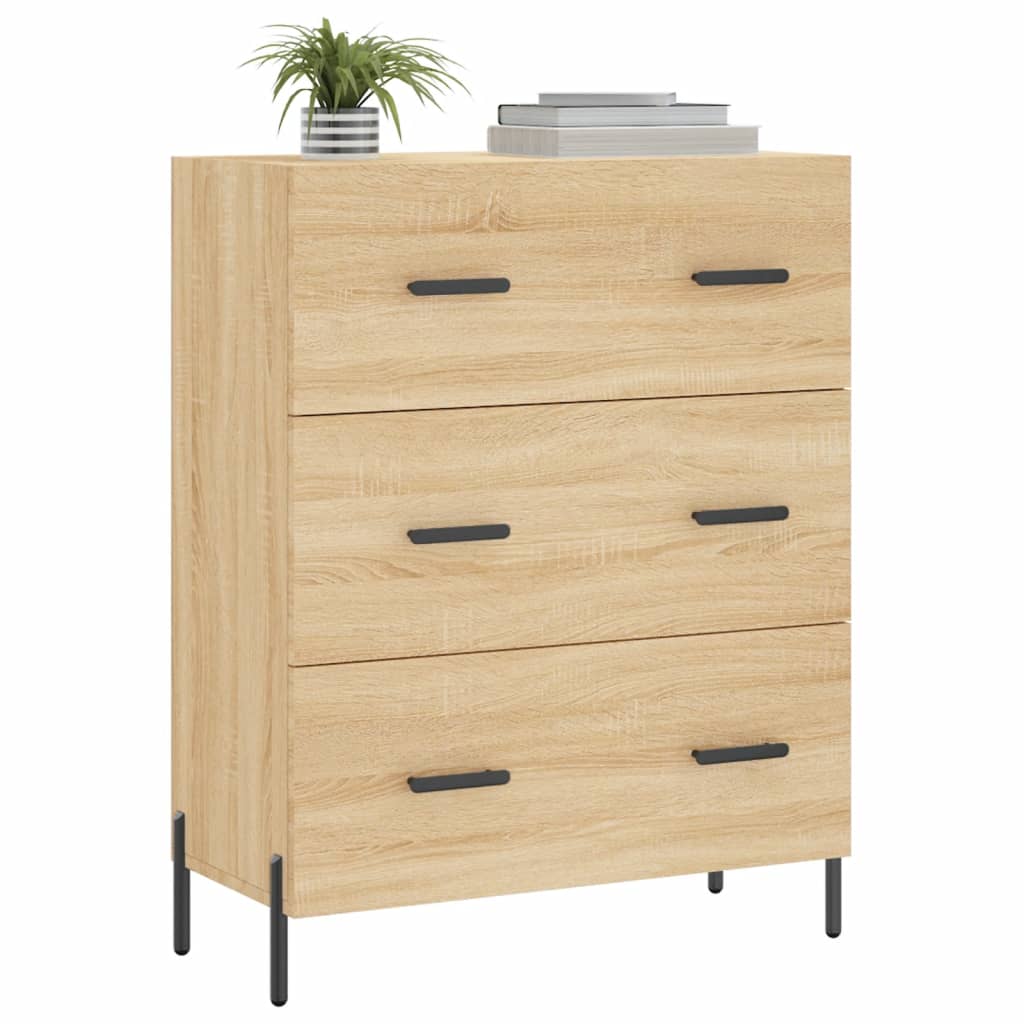 Credenza Rovere Sonoma 69,5x34x90 cm in Legno Multistratocod mxl 112606