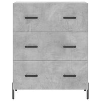 Credenza Grigio Cemento 69,5x34x90 cm in Legno Multistrato 827864