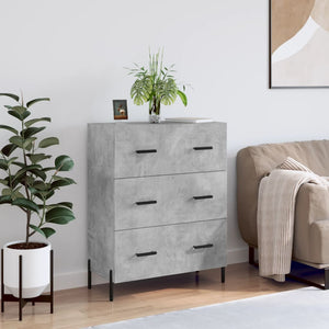 Credenza Grigio Cemento 69,5x34x90 cm in Legno Multistratocod mxl 127869