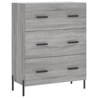 Credenza Grigio Sonoma 69,5x34x90 cm in Legno Multistrato 827866