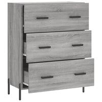 Credenza Grigio Sonoma 69,5x34x90 cm in Legno Multistrato 827866