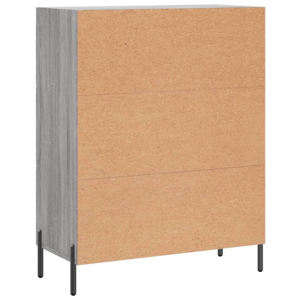 Credenza Grigio Sonoma 69,5x34x90 cm in Legno Multistrato 827866