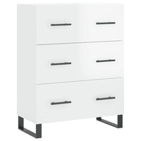 Credenza 69,5x34x90 cm in Legno Multistrato Bianco Lucido 827878