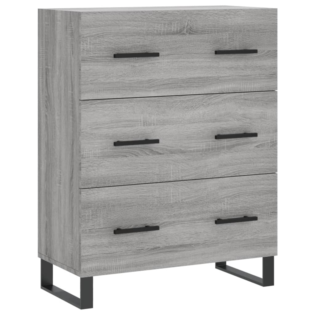 Credenza Grigio Sonoma 69,5x34x90 cm in Legno Multistrato 827882