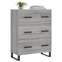 Credenza Grigio Sonoma 69,5x34x90 cm in Legno Multistrato 827882