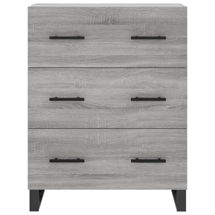 Credenza Grigio Sonoma 69,5x34x90 cm in Legno Multistrato 827882