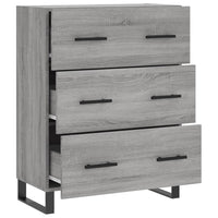 Credenza Grigio Sonoma 69,5x34x90 cm in Legno Multistrato 827882