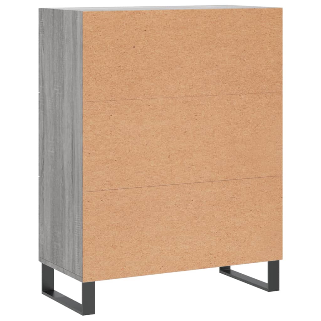 Credenza Grigio Sonoma 69,5x34x90 cm in Legno Multistrato 827882