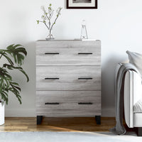 Credenza Grigio Sonoma 69,5x34x90 cm in Legno Multistrato 827882