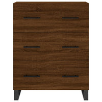 Credenza Rovere Marrone 69,5x34x90 cm in Legno Multistrato 827883