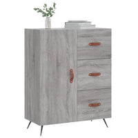 Credenza Grigio Sonoma 69,5x34x90 cm in Legno Multistrato 827890