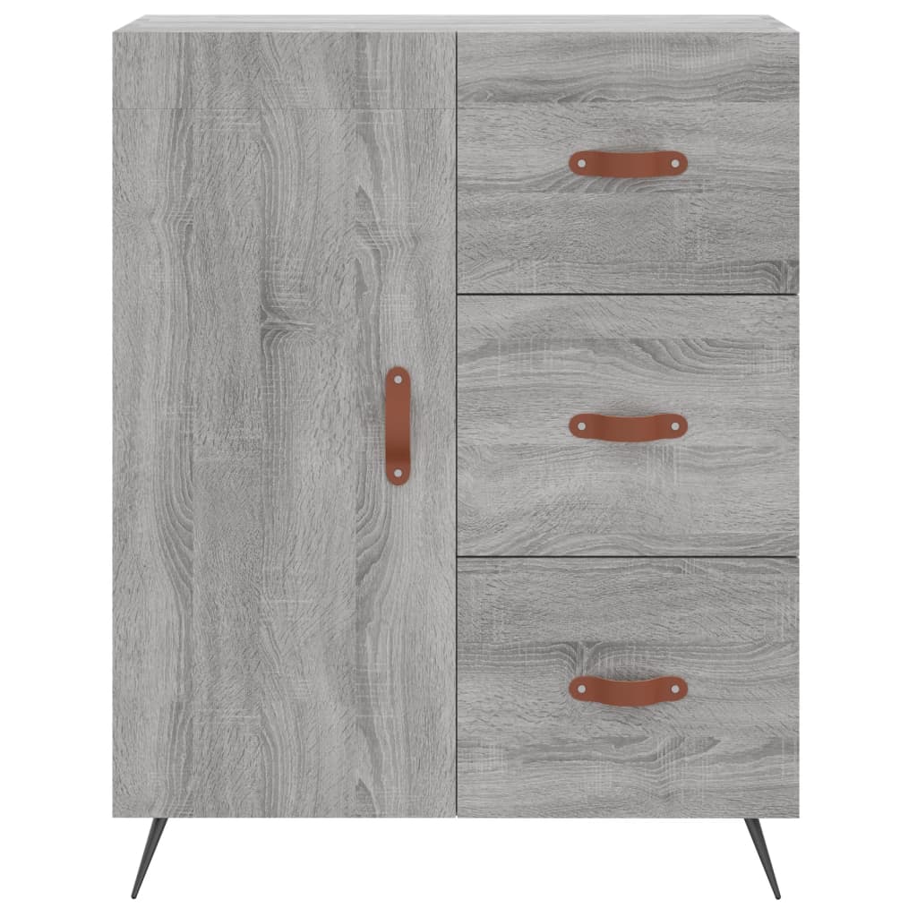 Credenza Grigio Sonoma 69,5x34x90 cm in Legno Multistrato 827890