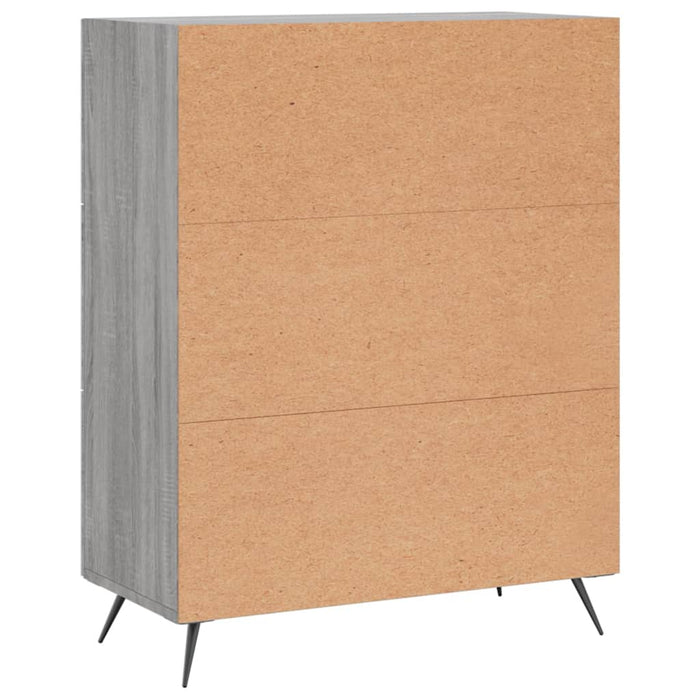 Credenza Grigio Sonoma 69,5x34x90 cm in Legno Multistrato 827890