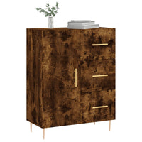 Credenza Rovere Fumo 69,5x34x90 cm in Legno Multistrato 827905