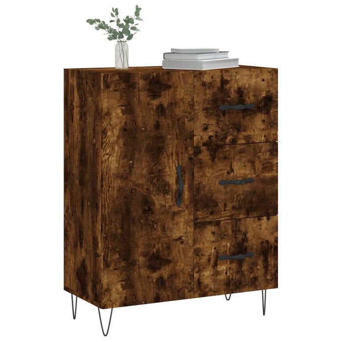 Credenza Rovere Fumo 69,5x34x90 cm in Legno Multistratocod mxl 104770