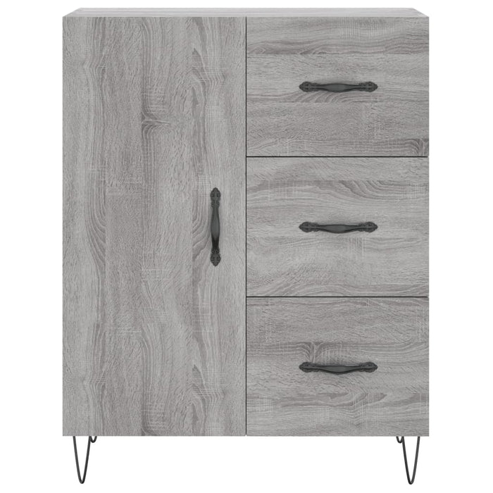 Credenza Grigio Sonoma 69,5x34x90 cm in Legno Multistrato 827914