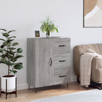 Credenza Grigio Sonoma 69,5x34x90 cm in Legno Multistrato 827914