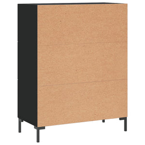 Credenza Nera 69,5x34x90 cm in Legno Multistrato 827917