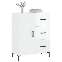 Credenza 69,5x34x90 cm in Legno Multistrato Bianco Lucido 827918