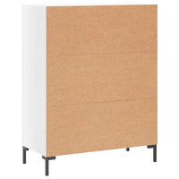 Credenza 69,5x34x90 cm in Legno Multistrato Bianco Lucido 827918