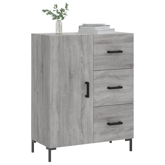 Credenza Grigio Sonoma 69,5x34x90 cm in Legno Multistrato 827922