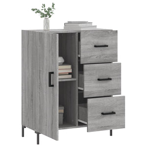 Credenza Grigio Sonoma 69,5x34x90 cm in Legno Multistrato 827922