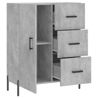 Credenza Grigio Cemento 69,5x34x90 cm in Legno Multistrato 827928