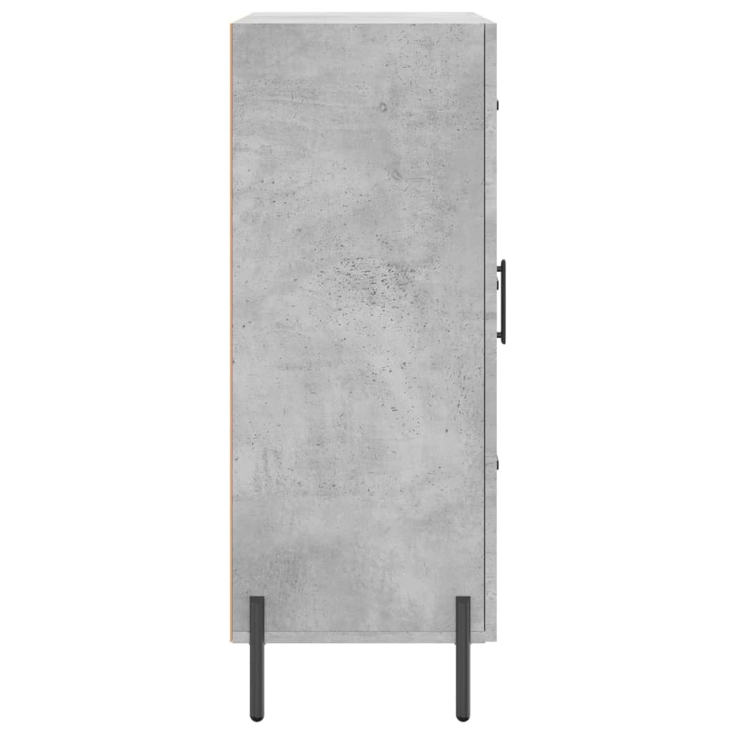 Credenza Grigio Cemento 69,5x34x90 cm in Legno Multistrato 827928