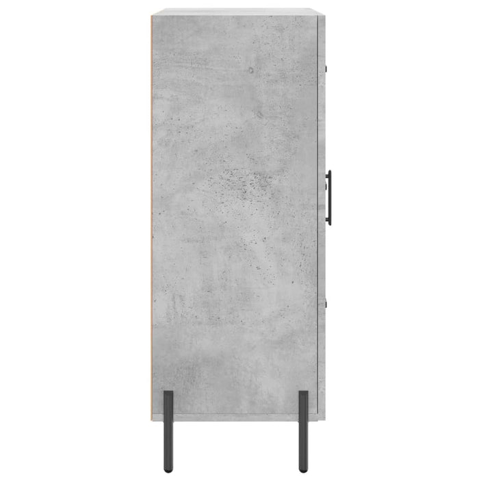 Credenza Grigio Cemento 69,5x34x90 cm in Legno Multistrato 827928