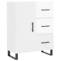 Credenza 69,5x34x90 cm in Legno Multistrato Bianco Lucidocod mxl 128047