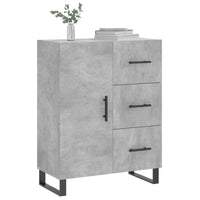 Credenza Grigio Cemento 69,5x34x90 cm in Legno Multistratocod mxl 79945