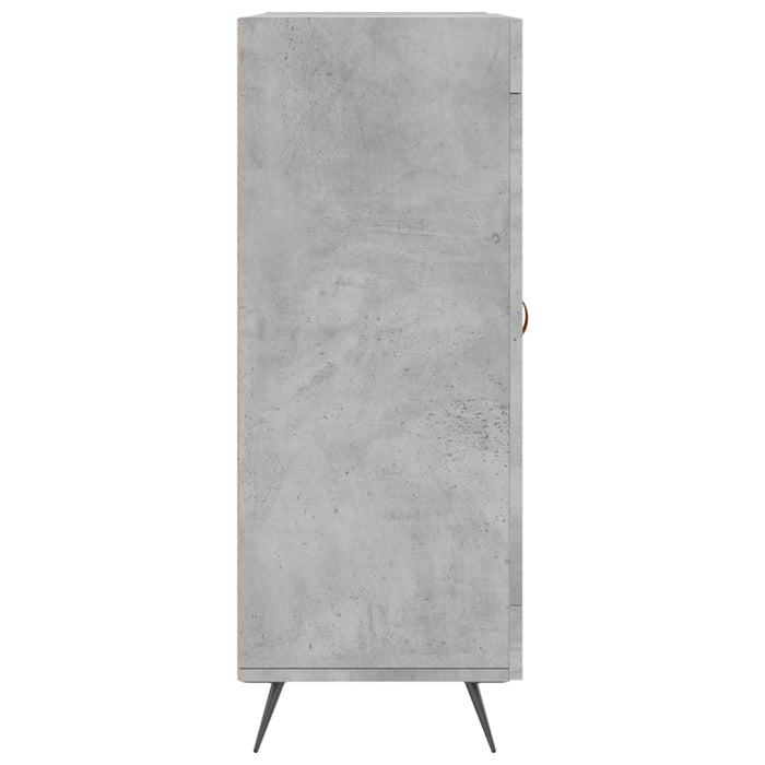 Credenza Grigio Cemento 69,5x34x90 cm in Legno Multistrato 828016