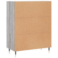 Credenza Grigio Sonoma 69,5x34x90 cm in Legno Multistrato 828026