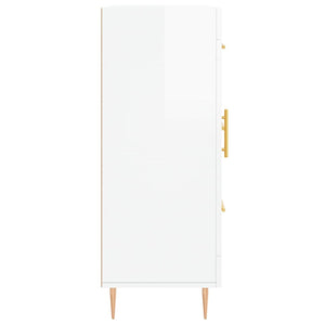 Credenza 69,5x34x90 cm in Legno Multistrato Bianco Lucido 828030