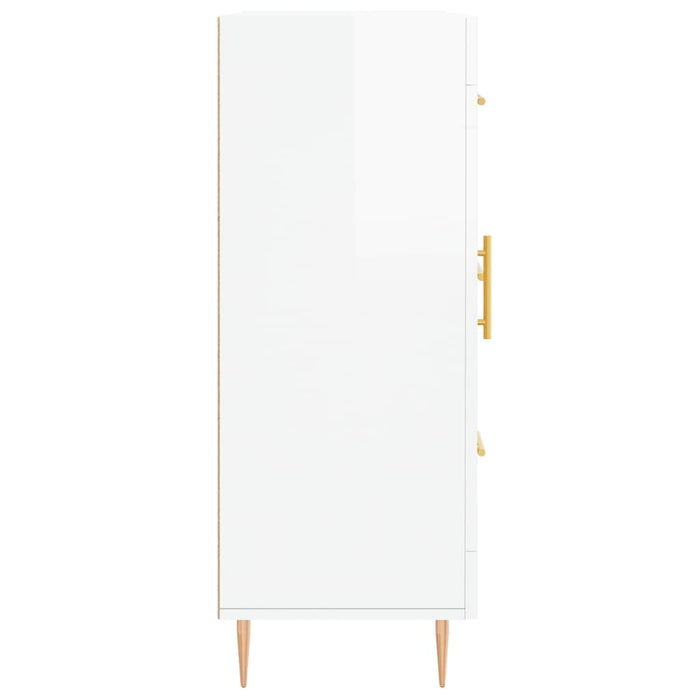 Credenza 69,5x34x90 cm in Legno Multistrato Bianco Lucido 828030