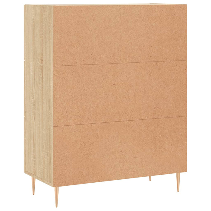 Credenza Rovere Sonoma 69,5x34x90 cm in Legno Multistrato 828031