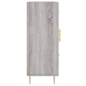 Credenza Grigio Sonoma 69,5x34x90 cm in Legno Multistrato 828034