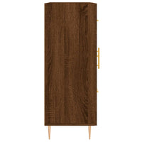 Credenza Rovere Marrone 69,5x34x90 cm in Legno Multistrato 828035