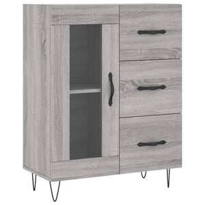 Credenza Grigio Sonoma 69,5x34x90 cm in Legno Multistratocod mxl 80729