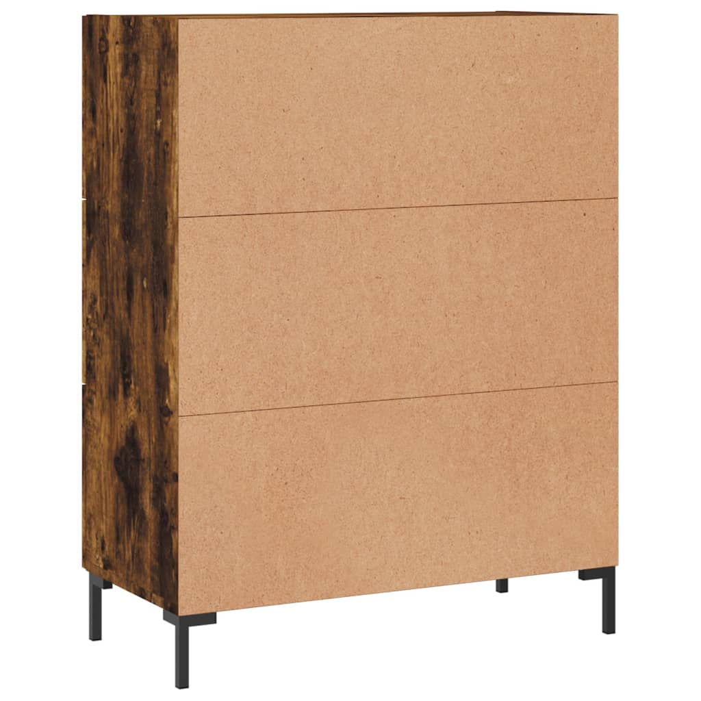 Credenza Rovere Fumo 69,5x34x90 cm in Legno Multistrato 828049