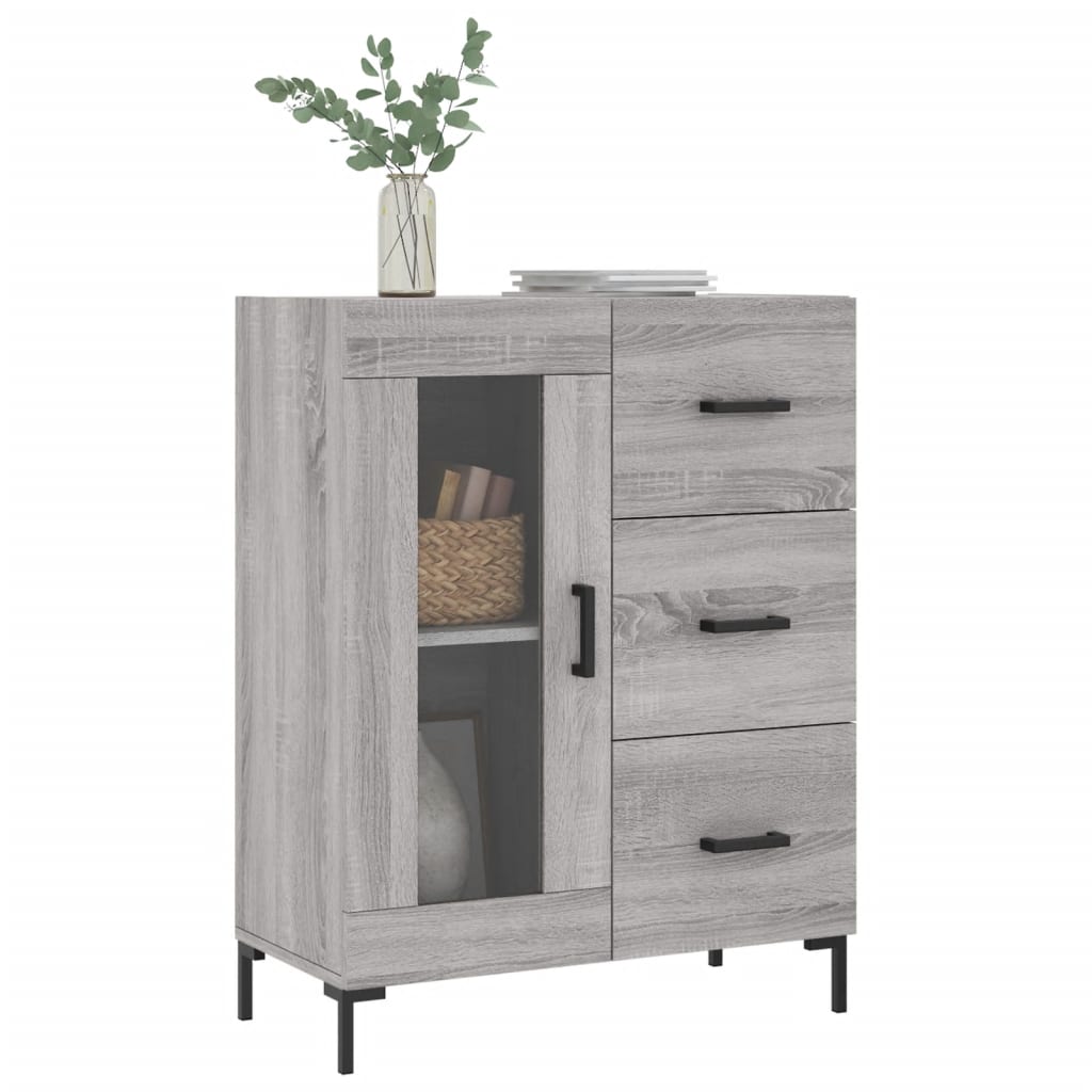 Credenza Grigio Sonoma 69,5x34x90 cm in Legno Multistratocod mxl 128710